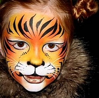 Picture of tiger face painting